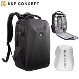 K&F Concept 22L Camera Bag Large Capacity Travel Photography Backpack Waterproof Men's backpack Bag DSLR/SLR Camera Rain Cover