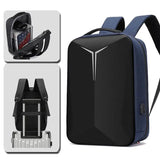 Large Capacity Business Hard Shell Backpack Men's High Sense Casual Waterproof Reflective Laptop Backpack USB Men's Schoolbag