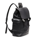 New Style Backpack Men's Business Casual Backpack Men Large Capacity Travel Backpack Hasp Laptop Bag PU Leather School Bag