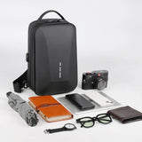 Anti-theft Combination Lock Chest Bag Cycling Crossbody Pack Hard Shell Business Backpack Sports Trip Shoulder Bag USB Interface