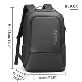 HK Men's Business Backpack High Capacity 15.6” Laptop Bag Waterproof School Backpack Multifunctional Travel Bags Work Daypack