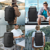 BANGE Multi New Men Backpack Sports Travel Business Large Capacity Dry and Wet Separation Outdoor Hiking with Shoe Compartments