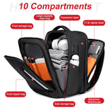 FENRUIEN backpack, men's 16-inch laptop bag, large capacity, expandable thickness, increased capacity travel bag