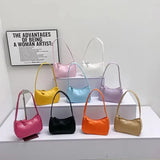 ZINZ Soft PU Leather Women Shoulder  Bags Casual Solid Color Small Top-Handle Handbags Ladies Fashion Shoulder Bags