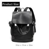 New Style Backpack Men's Business Casual Backpack Men Large Capacity Travel Backpack Hasp Laptop Bag PU Leather School Bag