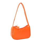 ZINZ Soft PU Leather Women Shoulder  Bags Casual Solid Color Small Top-Handle Handbags Ladies Fashion Shoulder Bags