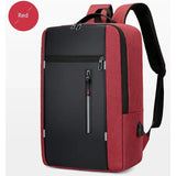 1 Pack 15.6 Inch Men's Business Computer Bag Multi-pocket High-capacity Usb Charging Work Commuting Backpack