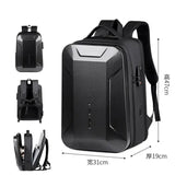 Multi-functional hard shell backpack men's 15.6 inch notebook men's college students e-sports bag 17.3 inch gaming computer bag