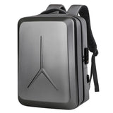 Large Capacity Student Password Lock Schoolbag Hard Shell Backpack Men's New Waterproof Laptop Bag Fashion Motorcycle Riding Bag