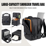 Large-Capacity Multi-Pocket Casual Backpack Business Travel Laptop Bag Lightweight Expandable Commuting Travel Storage Bag for Boarding and Going Out