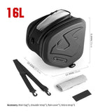 Rhinowalk Motorcycle Tunnel Bag Hard Shell Scooter Fuel Tank Bag Travel Luggage Storage Bag Accessories