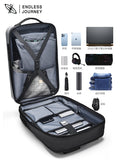 Men's 17 Inch Waterproof Laptop Backpack Expandable Hard Shell Gaming Pack TSA Anti-theft USB Charge Business Travel Bags