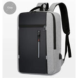1 Pack 15.6 Inch Men's Business Computer Bag Multi-pocket High-capacity Usb Charging Work Commuting Backpack