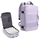 Women Travel Backpack Teenage girl USB charging Business Laptop Backpack With shoe bag 16.5 inch Waterproof School Backpack