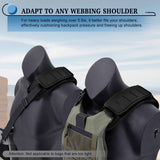 ZINZ 2P 3D-Cushion Tactical Shoulder Strap Pad for Vest Carrier, Thick & Breathable Soft Pad with Tactical Gear for Men