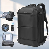 Tigernu Vacuum Compression Backpacks Men Travel Backpack Expandable USB Bag Large Capacity 17 Laptop Bags For Schoo Cabin Bags