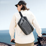 Slim Sling Bag Stylish Backpack for Men Women with Water Bottle Bag