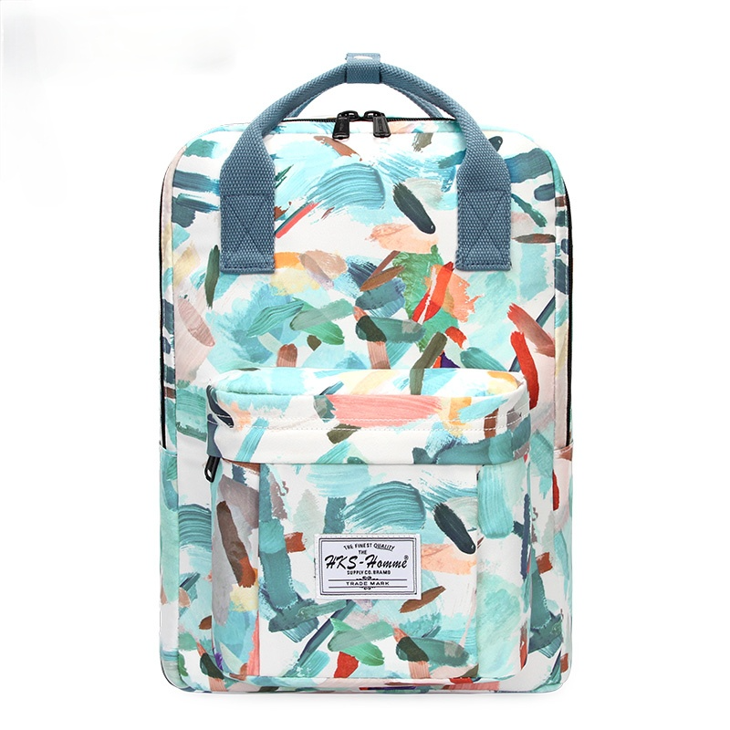 Women Canvas Backpack Waterproof School Bags for Teenagers Laptop Backpack