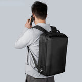 Laptop Backpack Black 15.6inch with Handle USB Charging Hidden Pocket Business Backpack