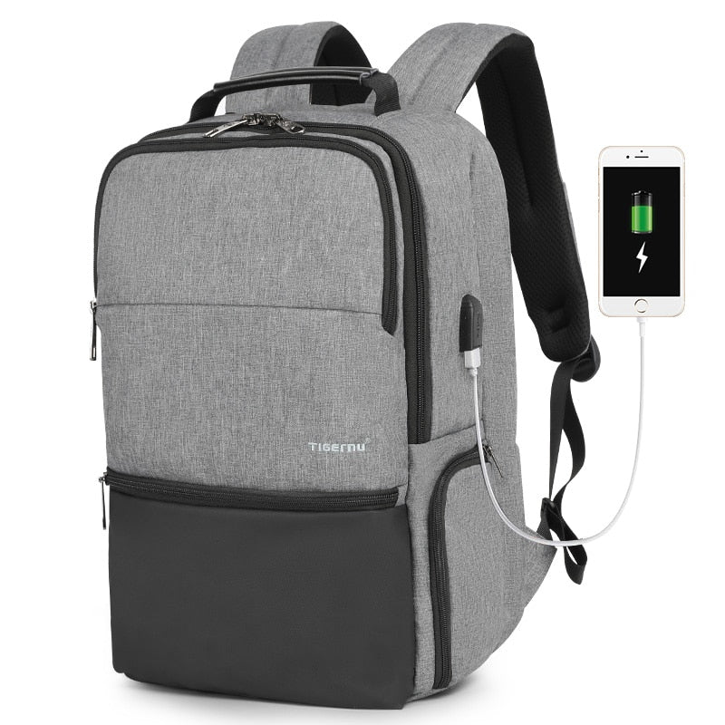 Carry-on Travel Backpack with Lock for Men 38L Waterproof  USB Charging Port Laptop Backpack