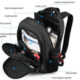 Backpack with Reflective Strips Lock Anti-theft 15.6 inch for Men Waterproof Laptop Backpack 15.6inch