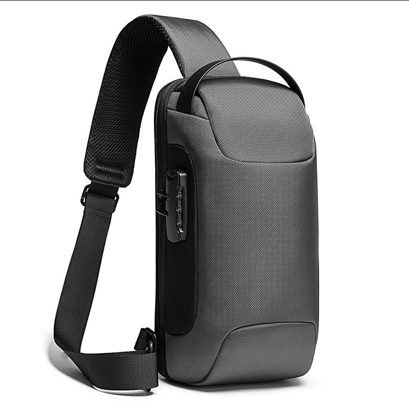 Hard Shell Sling Crossbody Bag Backpack Anti-theft TSA Lock Waterproof Scratch-proof Crossbody Backpack