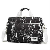 Laptop Shoulder Bag for Young Lady Handle Shoulder Messenger Case MacBook Air Pro 13.3" 15",Marble