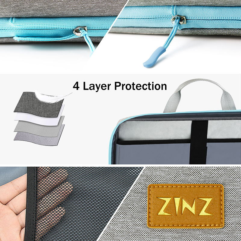 ZINZ Slim & Expandable Laptop Sleeve 15 15.6 16 Inch Case Bag for Popular 15"-16" Notebooks