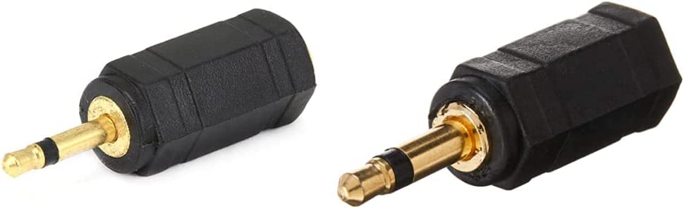 ZINMARK 107121 2.5mm Mono Plug to 3.5mm Mono Jack Adaptor, Gold Plated