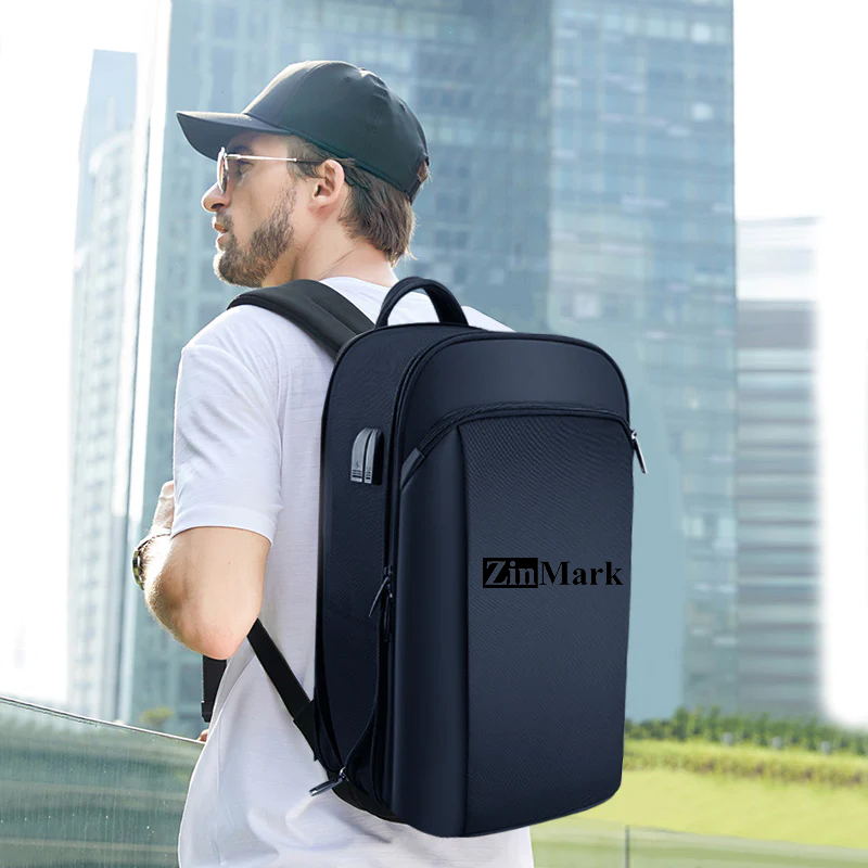 Slim Laptop Backpack for Men Expandable 15.6 inch Backpack Waterproof College Backpack Travel Laptop Backpack for Men