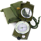 Hseok Military Lensatic Sighting Compass, Compass Survival Tactical Compass Backpacking Compass Compact Handheld Compass with Carry Bag, Waterproof Boy Scout Compass for Hiking Camping Hunting Outdoor
