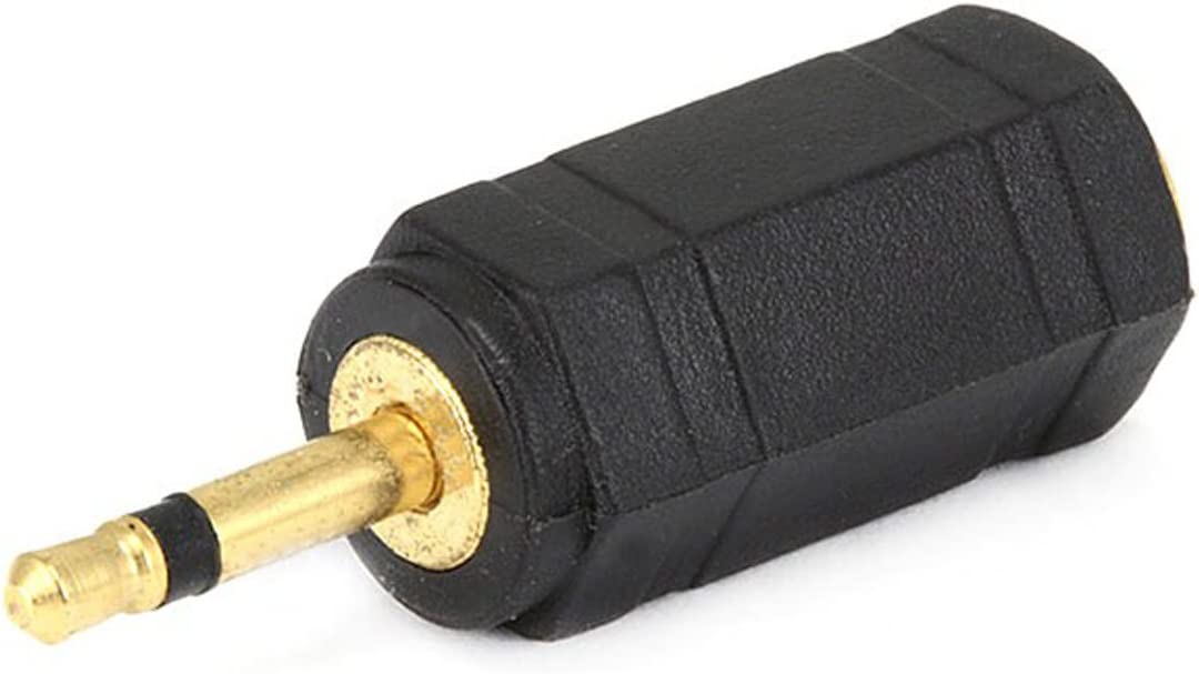 ZINMARK 107121 2.5mm Mono Plug to 3.5mm Mono Jack Adaptor, Gold Plated
