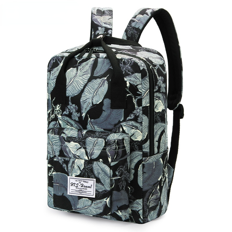 Schoolbag Canvas for Women School Backpack Travel Bag Lightweight