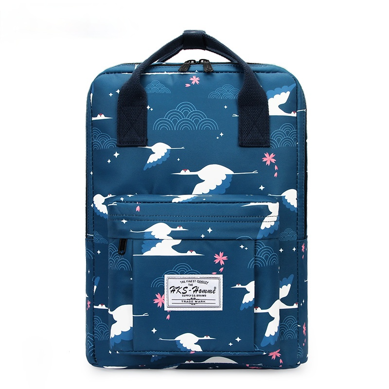 Women Canvas Backpack Waterproof School Bags for Teenagers Laptop Backpack
