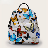 Mini Backpack for Women Printing Butterfly Waterproof School Backpack Back to School