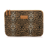 Leopard Print Sleeve Bag for Women Canvas Laptop Sleeve PC Case Pouch Notebook Bag For Dell HP Lenovo