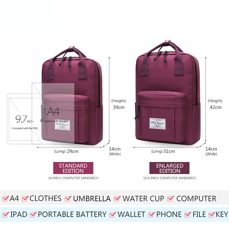 School Backpack Schoolbag for Teenage Girls FemaleLaptop Bagpack Travel Bag Waterproof