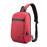 Sling Bag with Phone Pocket On Strap Laptop Compartment  Lock Waterproof Crossbody Bags