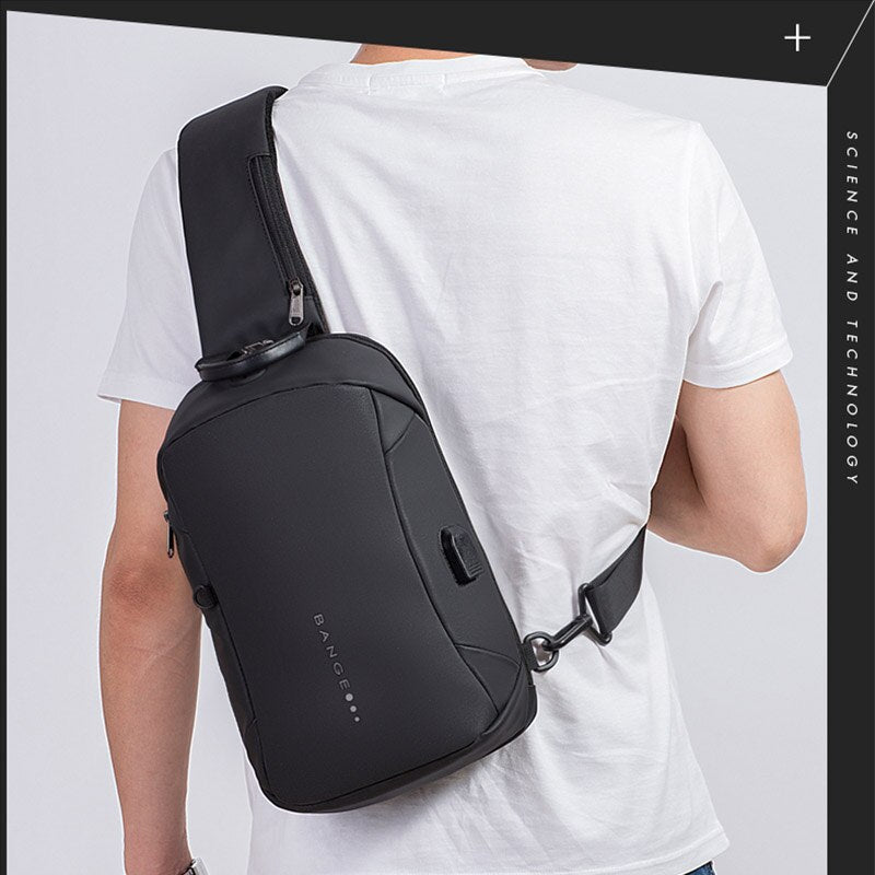 Sling Crossbody Bag Anti-theft Crossbody Bag Shoulder Messenger Bags Male Waterproof Short Trip Chest Bag for Men