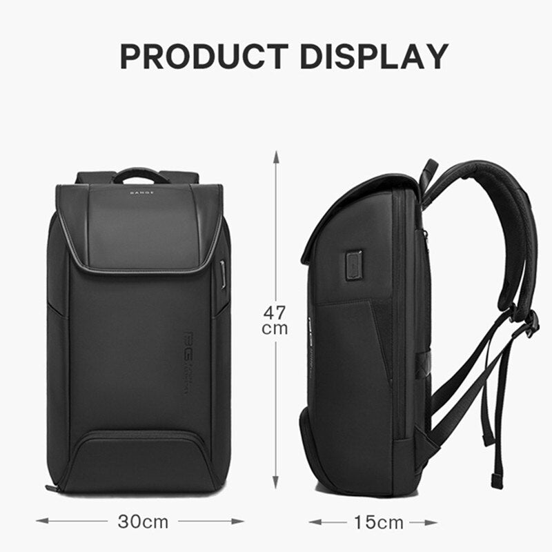 Fashion School Backpack for Men USB Charging Backpack Men Laptop Backpacks Water Repellent