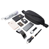 Sling Crossbody Bag for Men Large Capacity Chest Bag TPU Materials Waterproof Black&Gray