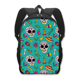 Grim Reaper Skull Backpack for Teenage Boys Children School Bags Punk Women  Travel Bags
