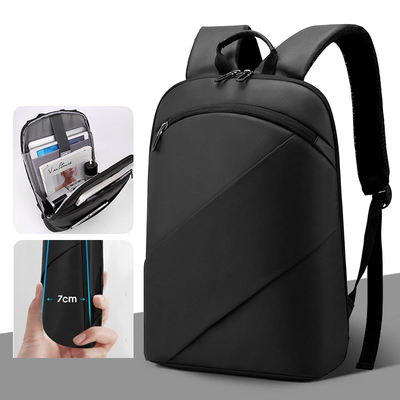 Slim Laptop Backpack Ultra Thin Business Travel Backpacks for Men Work School Bag