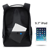 Stylish Backpack with Water Bottle Holder for Men Work Travel Backpack Water Repellent Notebook Briefcase