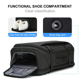 Backpack with Shoe Compartment for Men 33L Travel Laptop Backpack Multifunction Business