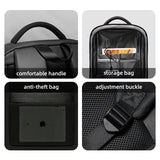Hard Shell Backpack with Lock USB Charging Port Waterproof 15.6inch School Backpacks Travel Bag