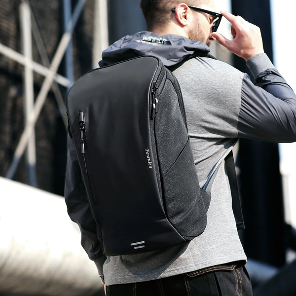 Backpack with Waterproof Compartment 15.6inch Laptop Backpacks Outdoor ...