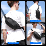 Sling Bag Crossbody Bags Men Chest Bag Short Trip Water Repellent Shoulder Bag Male Casual Messengers Bag