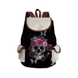 Skull Printed Ladies Backpack Cartoon Fashion School Bag Halloween Children's Backpack