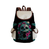 Skull Printed Ladies Backpack Cartoon Fashion School Bag Halloween Children's Backpack